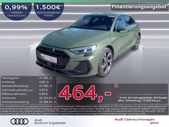 Audi A3 Sportback 45 TFSI e S line SONOS MATRIX STHZG