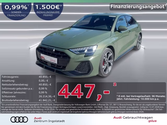 Audi A3 Sportback 45 TFSI e S line SONOS MATRIX STHZG