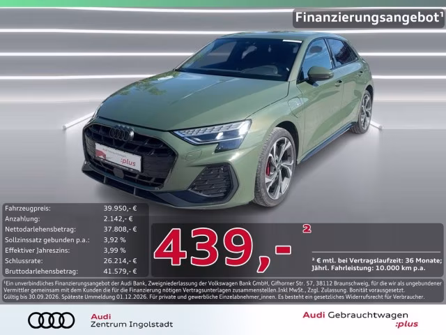 Audi A3 Sportback 45 TFSI e S line SONOS MATRIX STHZG