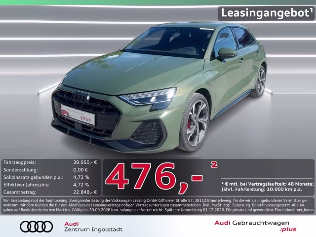 Audi A3 Sportback 45 TFSI e S line SONOS MATRIX STHZG
