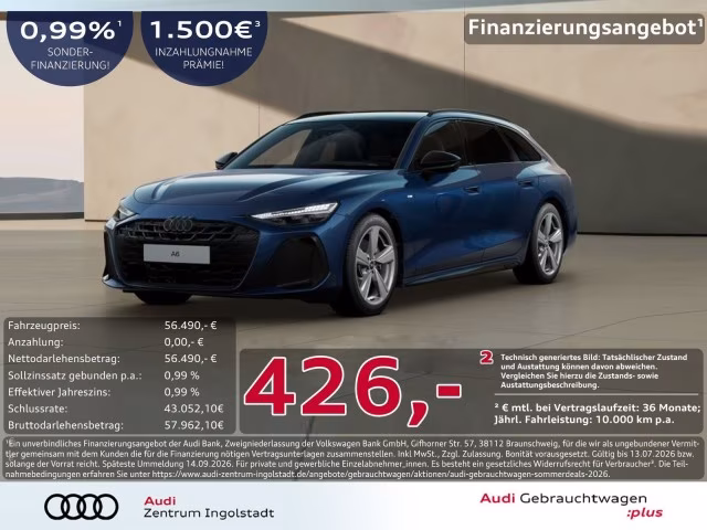 Audi A6 Avant TDI S line Tech+ MATRIX AHK Pano HuD
