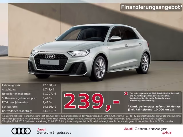 Audi A1 Sportback 30 TFSI S line SHZ CARPLAY Virtual