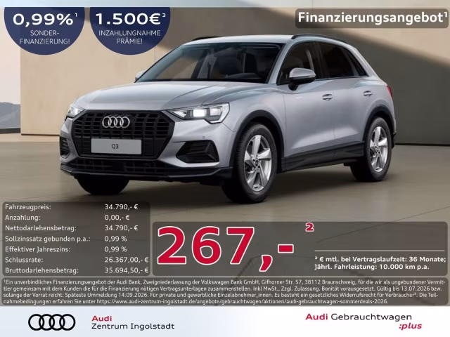 Audi Q3 35 TFSI advanced AHK PDC SHZ Optik-Schw. 18&amp;quot;