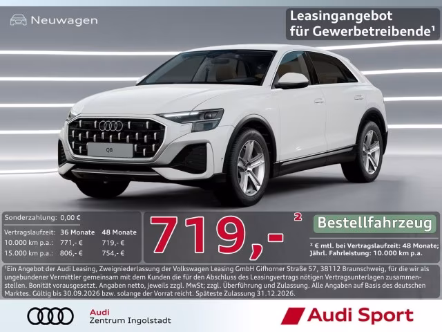 Audi Q8 TDI qu Luft LED PDC Kam UPE 90.200,-