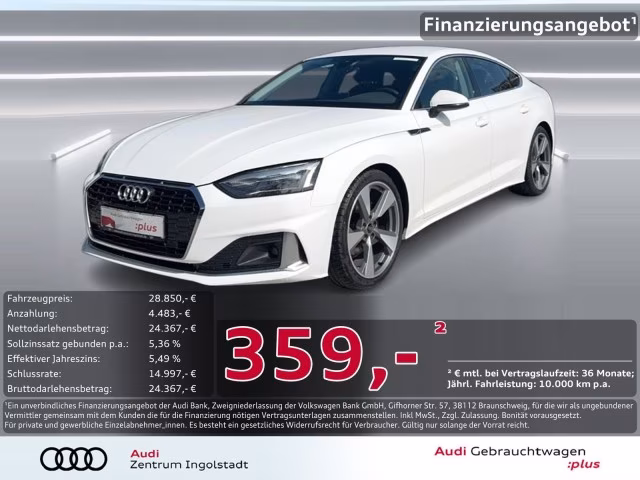 Audi A5 Sportback TDI advanced Navi+ SHZ LED DAB 19&amp;quot;
