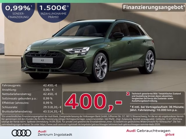 Audi A3 Sportback 45 TFSI e S line MATRIX AHK KAMERA