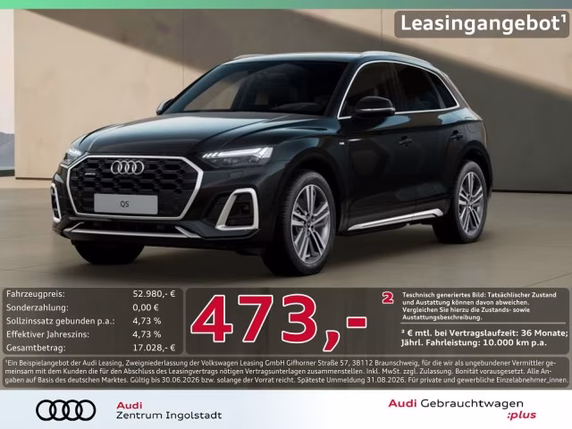 Audi Q5 55 TFSI e qu S line MATRIX AHK Luft 360° 20&amp;quot;
