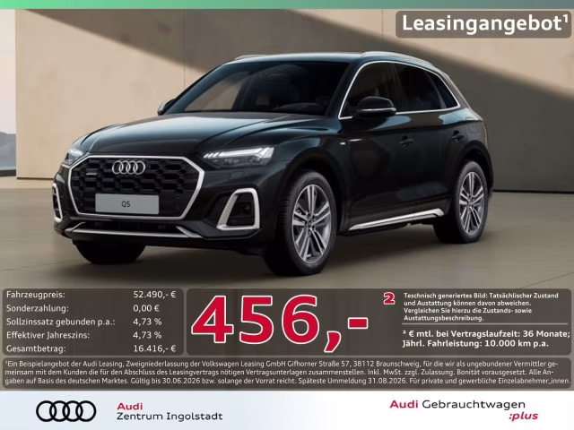 Audi Q5 55 TFSI e qu S line MATRIX AHK Luft 360° 20&amp;quot;