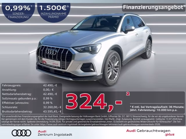 Audi Q3 45 TFSI qu advanced AHK ACC PDC+ NAVI Virtual