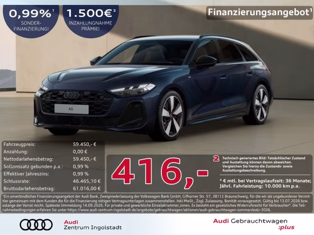 Audi A5 Avant e-hybrid qu Tech pro B&amp;amp;O 360° MATRIX