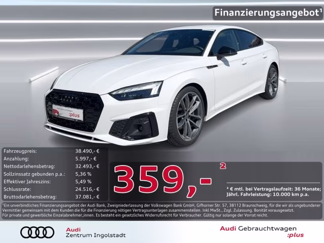 Audi A5 Sportback 40 TFSI qu S line MATRIX AHK Navi+