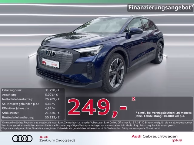 Audi Q4 e-tron 40 LED AHK KAMERA Lenkradhzg. ACC NAVI