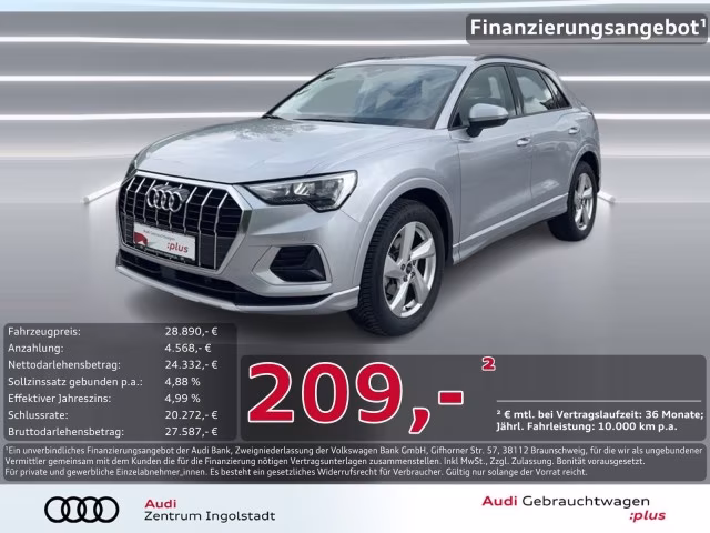 Audi Q3 35 TFSI advanced ACC PDC+ SHZ NAVI+ Virtual+