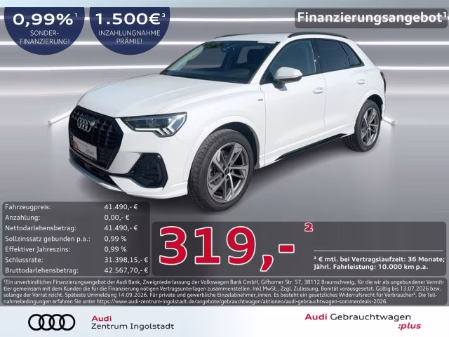 Audi Q3 40 TFSI qu S line AHK ACC LED Optik-Schw. 19&amp;quot;