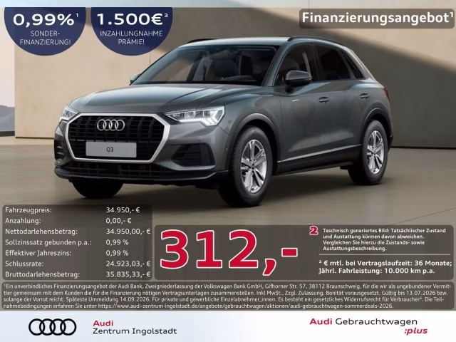 Audi Q3 35 TDI LED ACC PDC Virtual Navi+ SHZ 17&amp;quot;