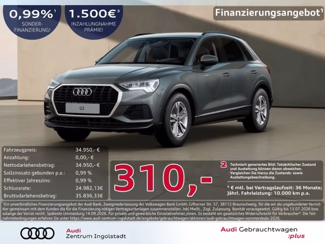 Audi Q3 35 TDI LED ACC PDC Virtual Navi+ SHZ 17&amp;quot;