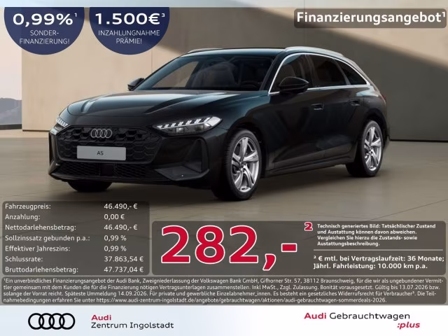 Audi A5 Avant TDI qu Tech AHK PANO LED Kamera PDC 18&amp;quot;