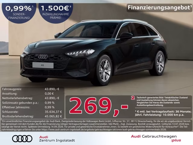 Audi A5 Avant TDI qu Tech STHZG LED Kamera PDC ACC
