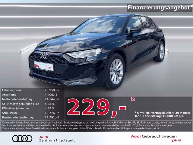 Audi A3 Sportback 30 TFSI LED PDC+ SHZ NAVI+ Virtual+