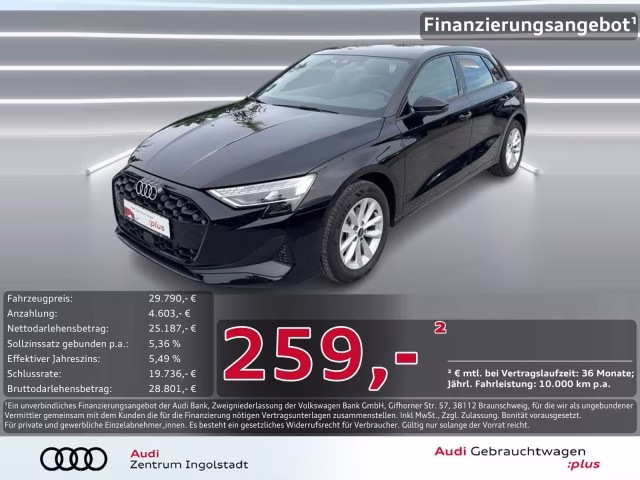 Audi A3 Sportback 30 TFSI LED PDC+ SHZ NAVI+ Virtual+