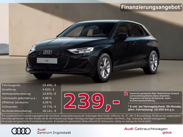Audi A3 Sportback 30 TFSI LED PDC+ SHZ NAVI+ Virtual+