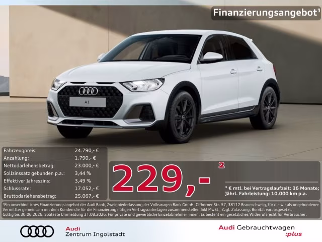 Audi A1 allstreet 30 TFSI NAVI+ Carplay PDC SHZ 17&amp;quot;