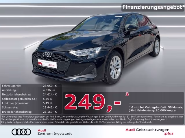 Audi A3 Sportback 30 TFSI LED PDC+ SHZ NAVI+ Virtual+