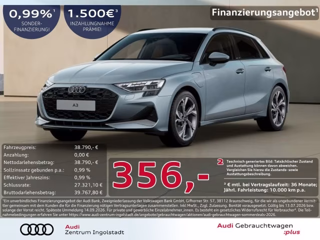 Audi A3 Sportback TFSI e advanced LED AHK 360° ACC