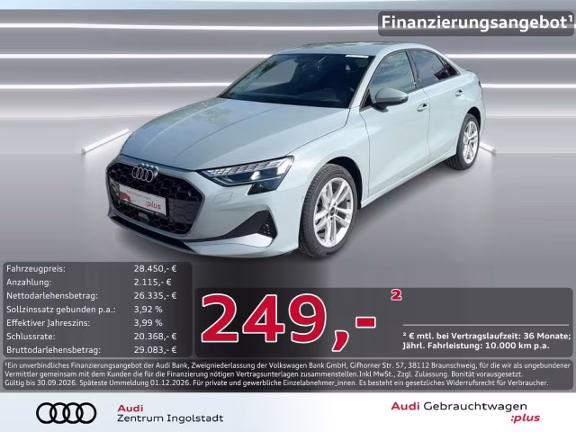 Audi A3 Limousine TDI advanced LED AHK KAMERA ACC SHZ