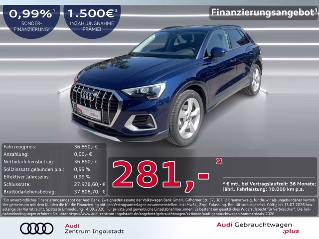 Audi Q3 35 TFSI advanced AHK ACC PDC Navi+ Virt 19&amp;quot;
