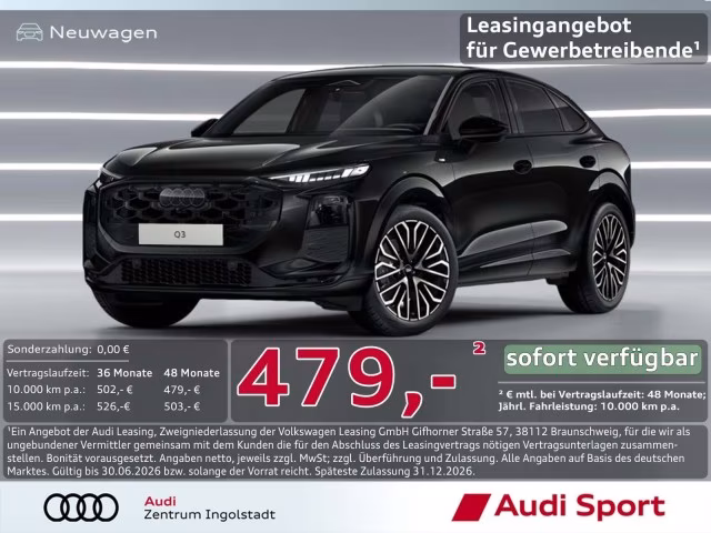 Audi Q3 Sportback TDI Tech+ LED AHK ACC UPE 62.175,-