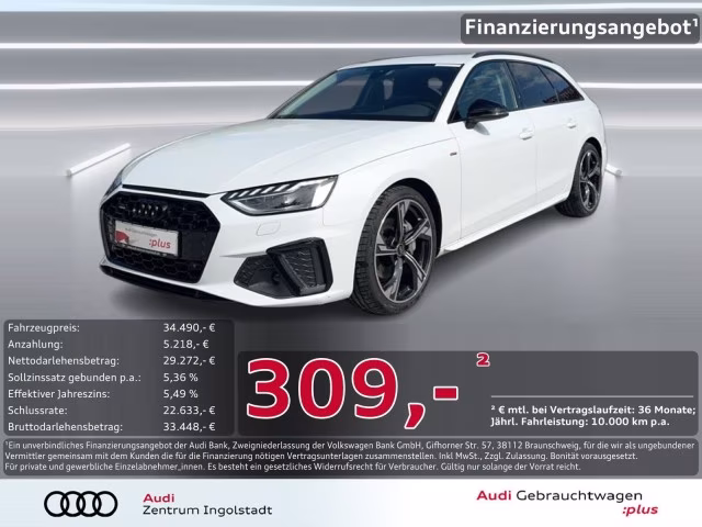 Audi A4 Avant 40 TDI qu S line MATRIX Navi+ ACC 19&amp;quot;