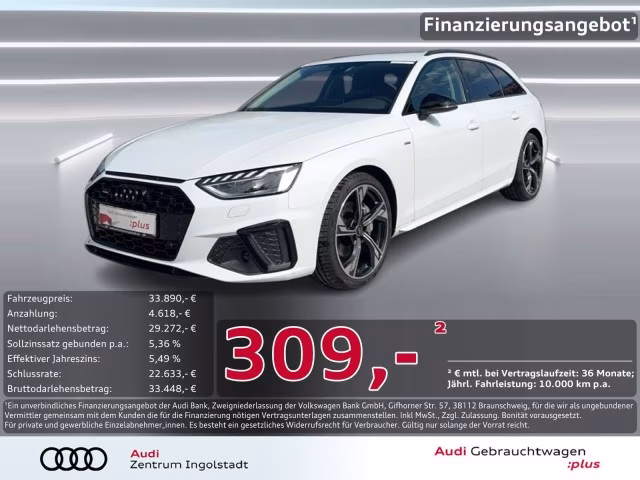 Audi A4 Avant 40 TDI qu S line MATRIX Navi+ ACC 19&amp;quot;
