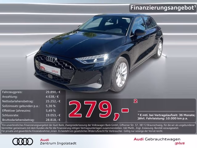 Audi A3 Sportback 30 TFSI LED SHZ Navi+ Virtual 16&amp;quot;