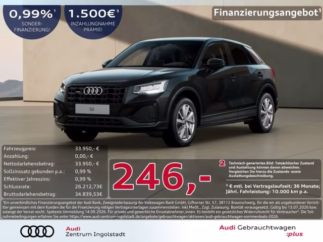 Audi Q2 40 TFSI qu advanced LED KAMERA ACC PDC+ NAVI+