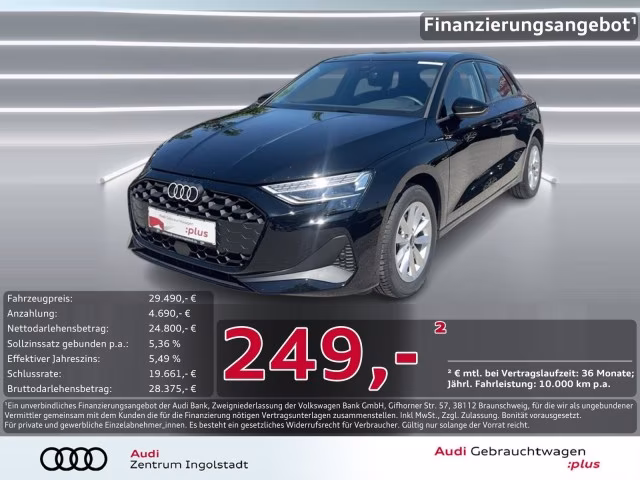 Audi A3 Sportback 30 TFSI LED PDC+ SHZ NAVI+ Virtual+