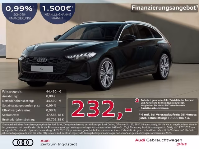 Audi A5 Avant TDI Tech AHK PANO Memory LED Kamera 19&amp;quot;