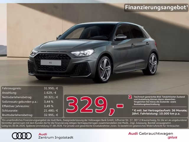 Audi A1 Sportback 40 TFSI S line Navi ACC PDC SHZ 17&amp;quot;