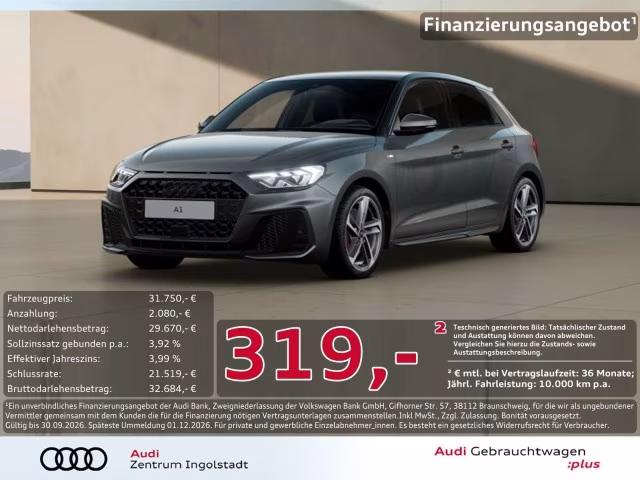 Audi A1 Sportback 40 TFSI S line Navi ACC PDC SHZ 17&amp;quot;