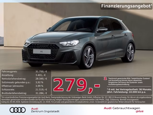 Audi A1 Sportback 40 TFSI S line Navi ACC PDC SHZ 17&amp;quot;