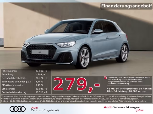 Audi A1 Sportback 40 TFSI S line Navi PDC ACC SHZ 17&amp;quot;