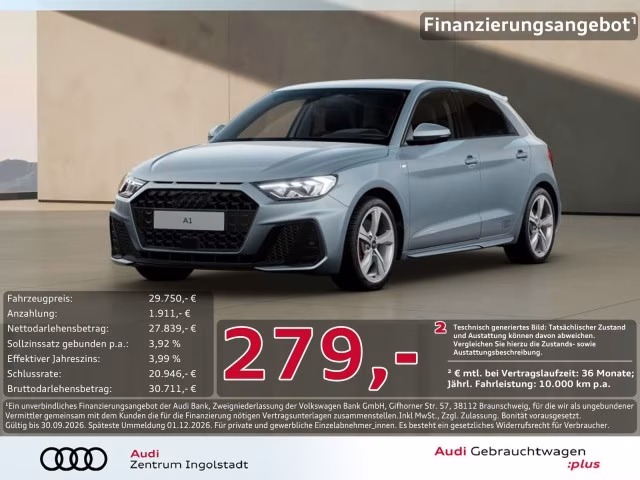Audi A1 Sportback 40 TFSI S line Navi PDC ACC SHZ 17&amp;quot;