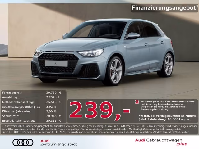Audi A1 Sportback 40 TFSI S line Navi PDC ACC SHZ 17&amp;quot;