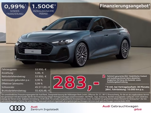 Audi A5 Limousine TFSI qu S line Tech pro AHK MATRIX