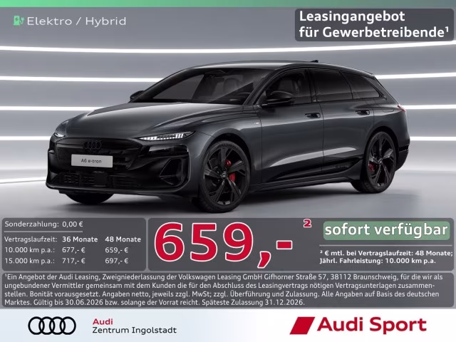 Audi A6 Avant e-tron qu S line business UPE 98.330,-