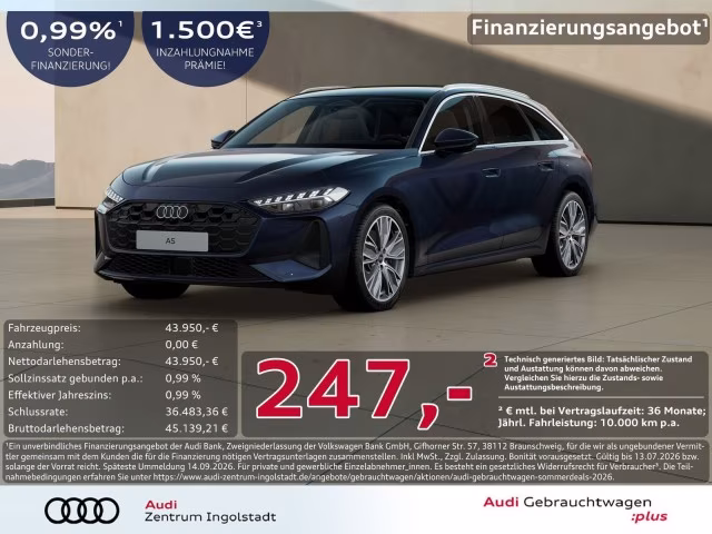 Audi A5 Avant TDI Tech LED+ PANO AHK KAMERA ACC PDC+