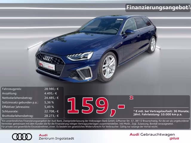 Audi A4 Avant 40 TDI S line LED Kamera Navi+ PDC ACC