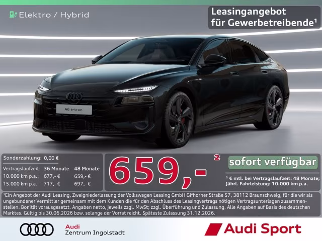 Audi A6 e-tron Sportback S line Tech pro UPE 98.350,-