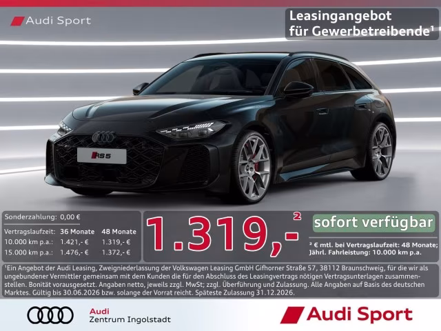 Audi RS5 Avant Tech pro PANO 21&amp;quot; UPE 141.675,-