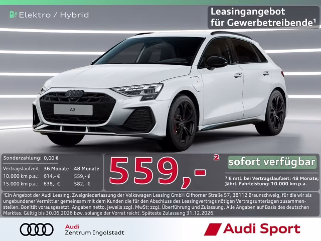 Audi A3 Sportback TFSI e S line AHK UPE 62.755,-